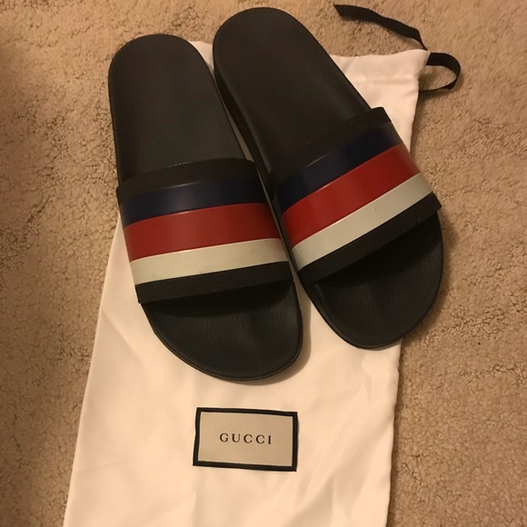 gucci pool shoes